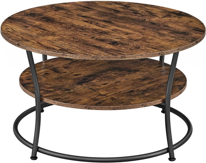 Masuta de Cafea Model Emely, 80x80x45 cm, Maro Rustic Masuta de Cafea Model Emely, 80x80x45 cm, Maro Rustic