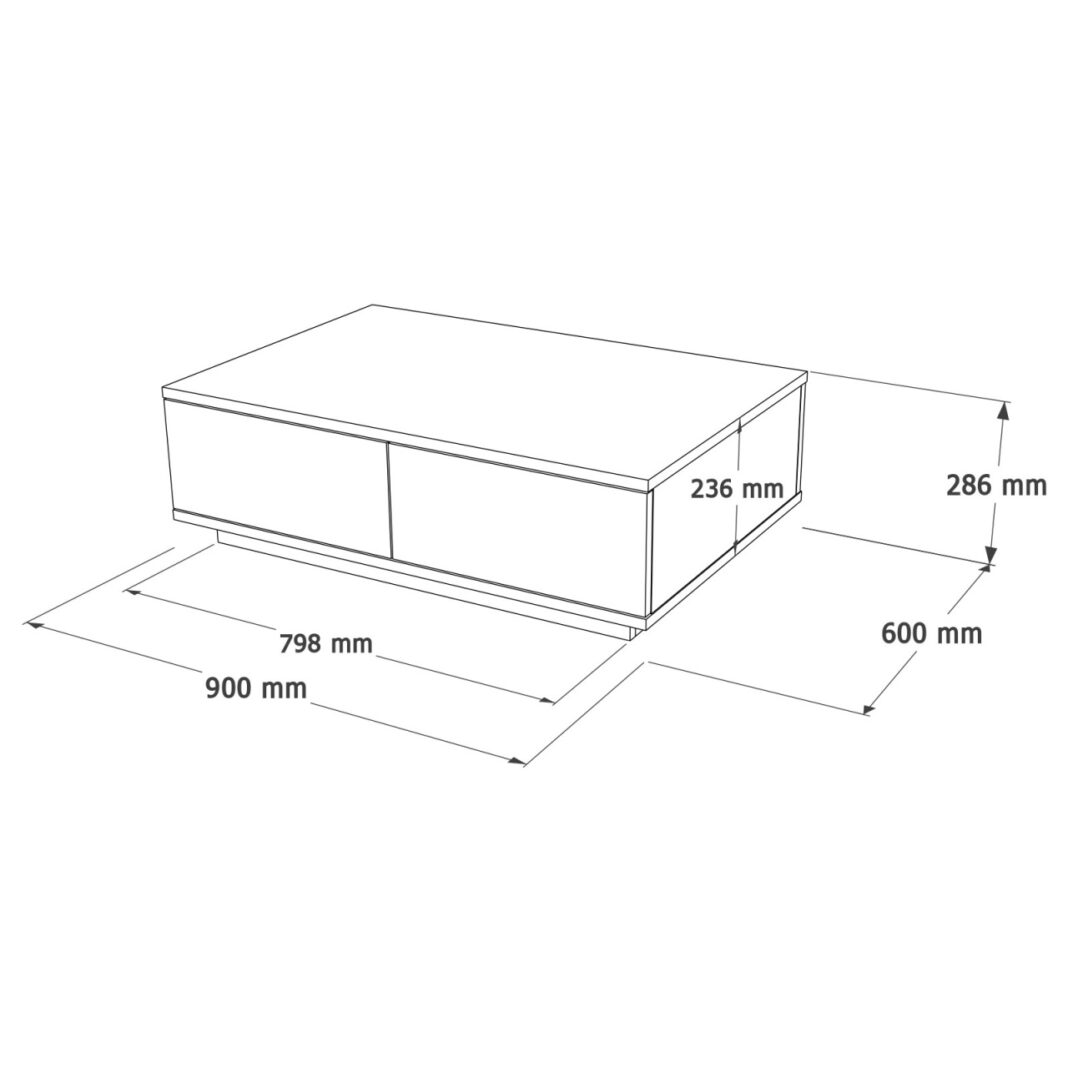Măsuță de cafea Model Fr14, Alb/Stejar Măsuță de cafea Model Fr14, Alb/Stejar