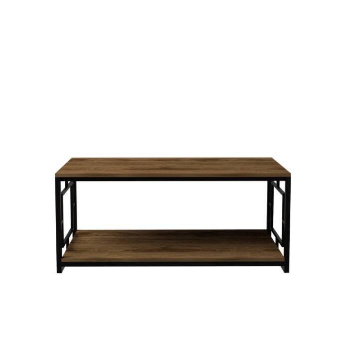 Masuta de Cafea Model Jemma, 120X60X50 cm, Nuc/Negru Masuta de Cafea Model Jemma, 120X60X50 cm, Nuc/Negru
