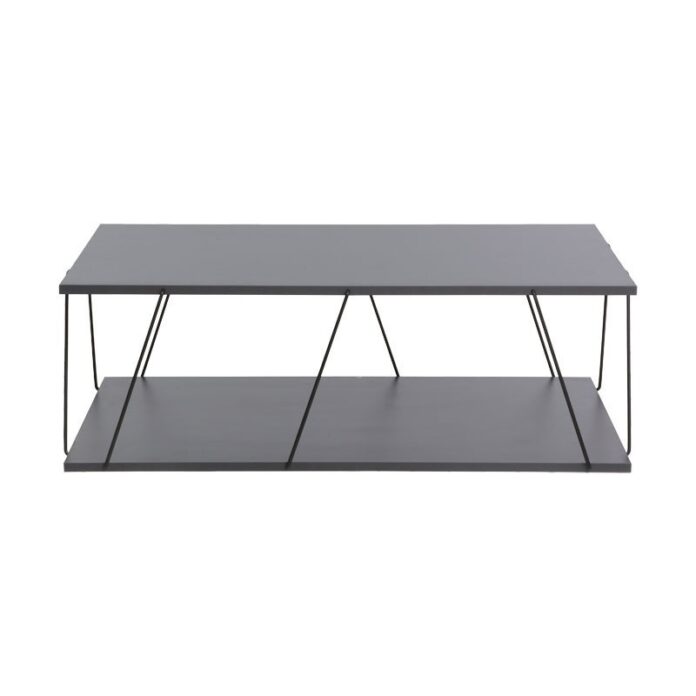 Masuta de Cafea Model Keenan, 90x60x30.5 cm, Gri Inchis/Negru Masuta de Cafea Model Keenan, 90x60x30.5 cm, Gri Inchis/Negru