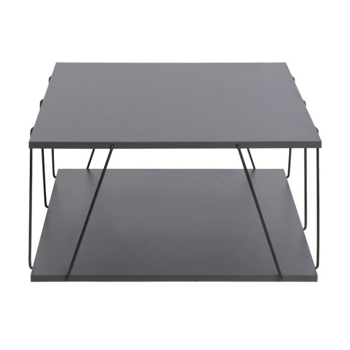Masuta de Cafea Model Keenan, 90x60x30.5 cm, Gri Inchis/Negru Masuta de Cafea Model Keenan, 90x60x30.5 cm, Gri Inchis/Negru