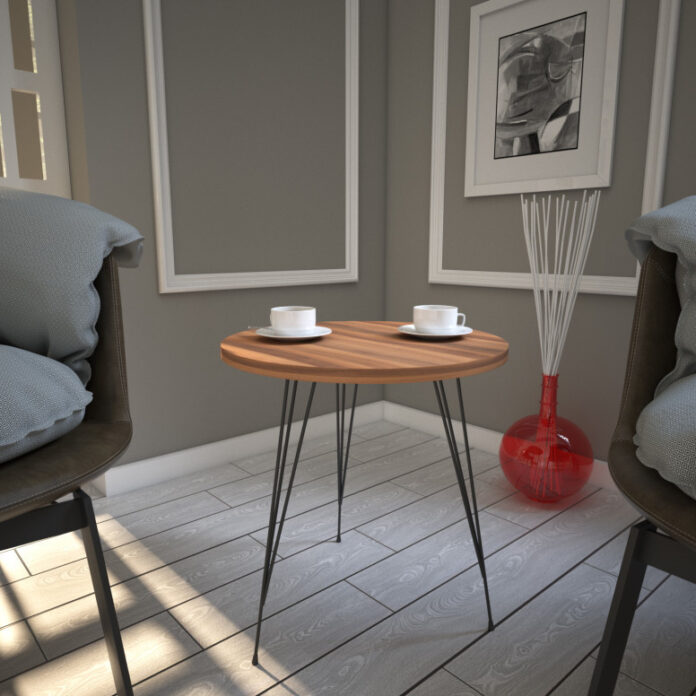 Masuta de Cafea Model Kellen, 40x40x44 cm, Nuc Masuta de Cafea Model Kellen, 40x40x44 cm, Nuc
