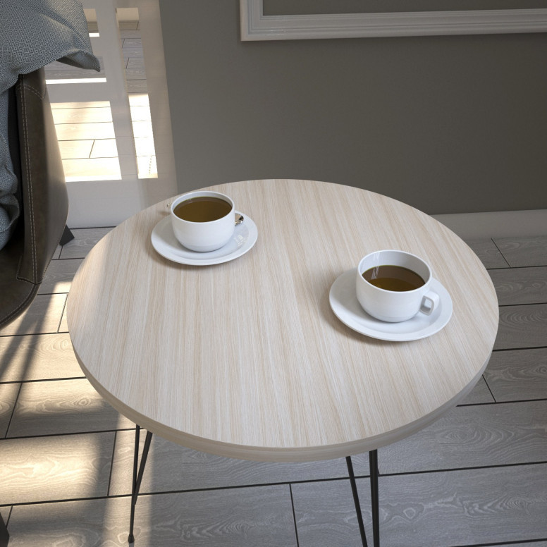 Masuta de Cafea Model Kellen, 40x40x44 cm, Stejar Masuta de Cafea Model Kellen, 40x40x44 cm, Stejar
