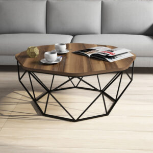 Masuta de Cafea Model Kent, 90x90x38 cm, Nuc Masuta de Cafea Model Kent, 90x90x38 cm, Nuc