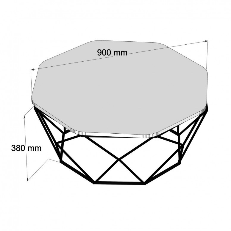 Masuta de Cafea Model Kent, 90x90x38 cm, Nuc Masuta de Cafea Model Kent, 90x90x38 cm, Nuc