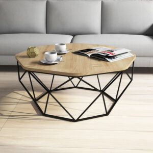 Masuta de Cafea Model Kent, 90x90x38 cm, Stejar Masuta de Cafea Model Kent, 90x90x38 cm, Stejar