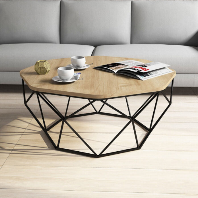 Masuta de Cafea Model Kent, 90x90x38 cm, Stejar Masuta de Cafea Model Kent, 90x90x38 cm, Stejar