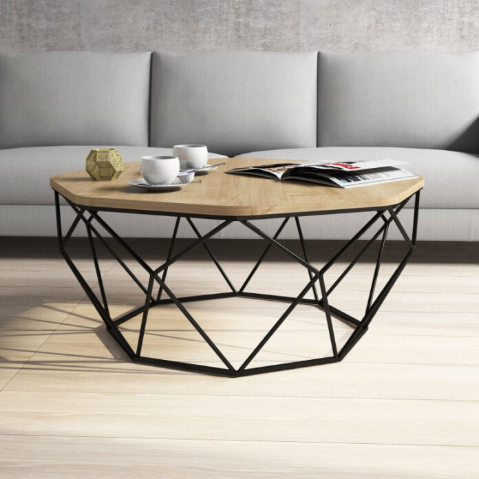 Masuta de Cafea Model Kent, 90x90x38 cm, Stejar Masuta de Cafea Model Kent, 90x90x38 cm, Stejar