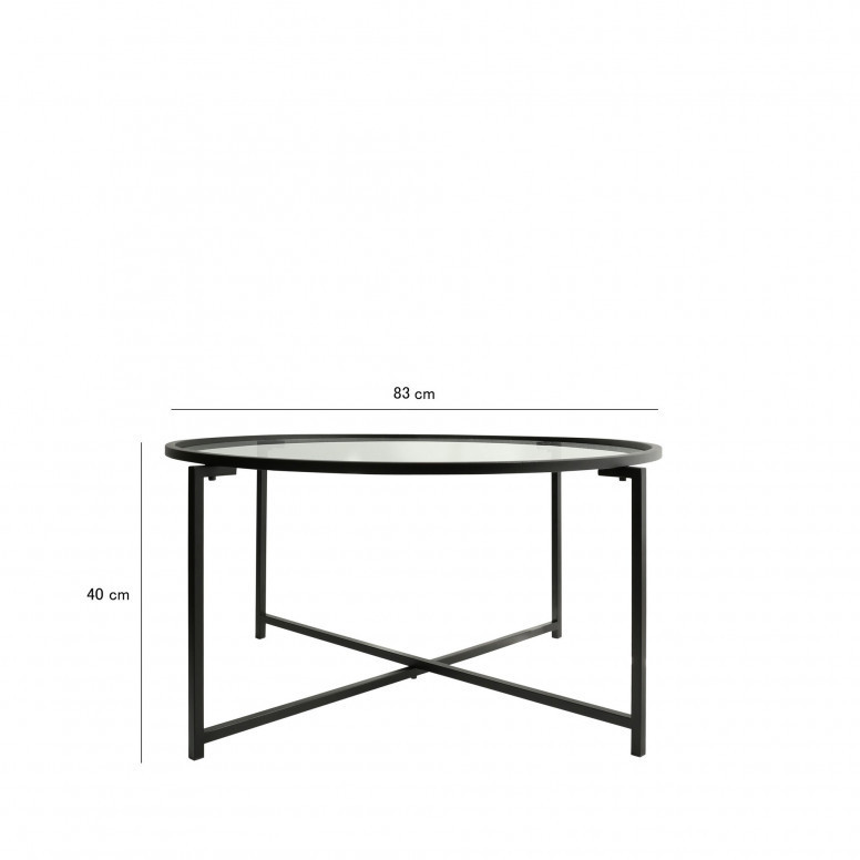 Masuta de Cafea Model King, 83x83x40 cm, Negru, Blat Sticla securizata Masuta de Cafea Model King, 83x83x40 cm, Negru, Blat Sticla securizata
