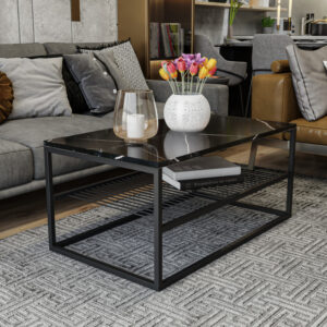 Masuta de Cafea Model Lane, 95x55x43 cm, Negru Masuta de Cafea Model Lane, 95x55x43 cm, Negru