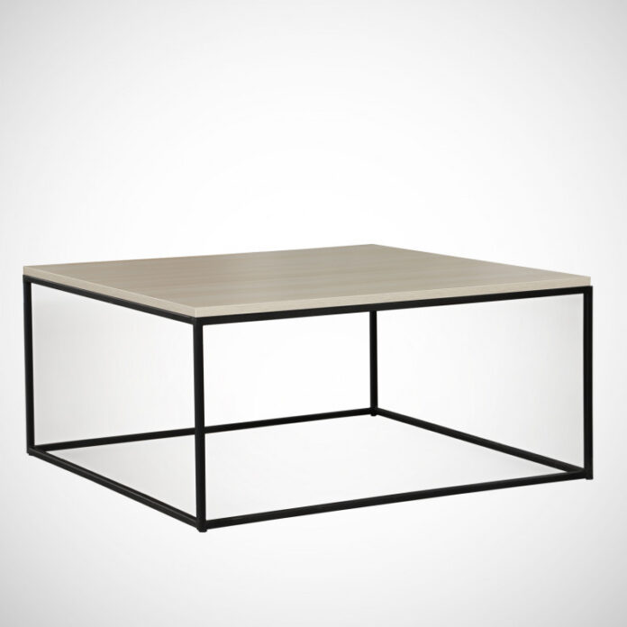 Masuta de Cafea Model Lin, 75x75x43 cm, Stejar/Negru Masuta de Cafea Model Lin, 75x75x43 cm, Stejar/Negru