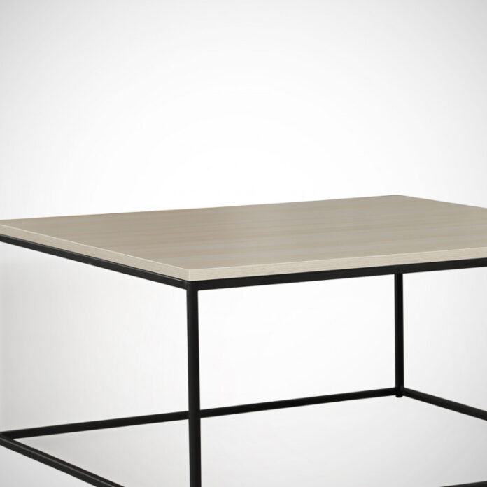 Masuta de Cafea Model Lin, 75x75x43 cm, Stejar/Negru Masuta de Cafea Model Lin, 75x75x43 cm, Stejar/Negru