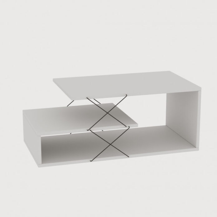 Masuta de Cafea Model McKay, 100x50x40 cm, Alb Masuta de Cafea Model McKay, 100x50x40 cm, Alb
