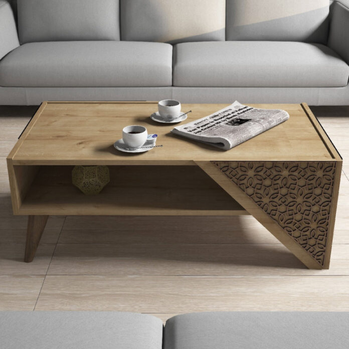 Masuta de Cafea Model Meyers, 105x40x58 cm, Stejar Masuta de Cafea Model Meyers, 105x40x58 cm, Stejar