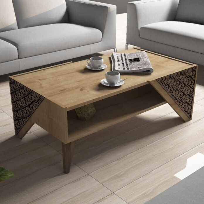 Masuta de Cafea Model Meyers, 105x40x58 cm, Stejar Masuta de Cafea Model Meyers, 105x40x58 cm, Stejar