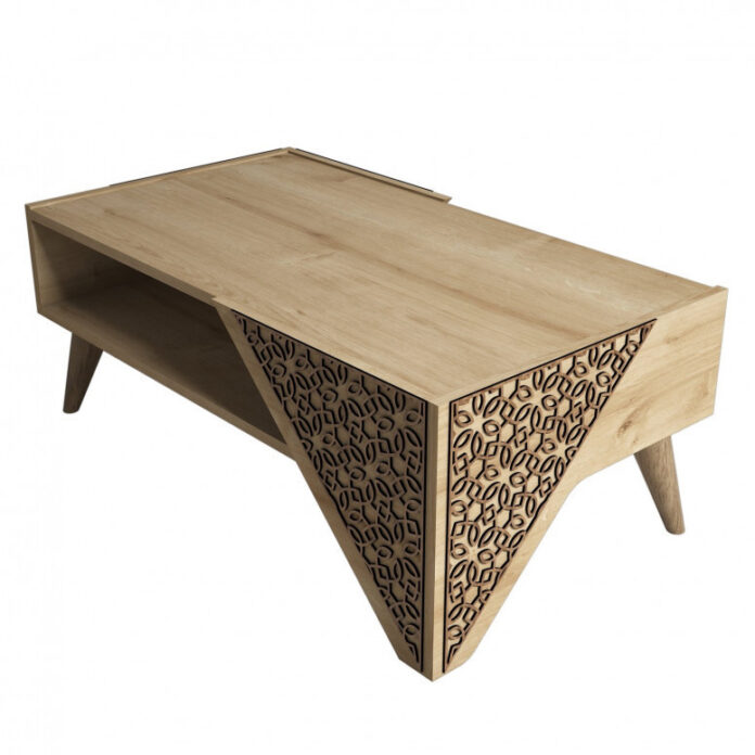 Masuta de Cafea Model Meyers, 105x40x58 cm, Stejar Masuta de Cafea Model Meyers, 105x40x58 cm, Stejar