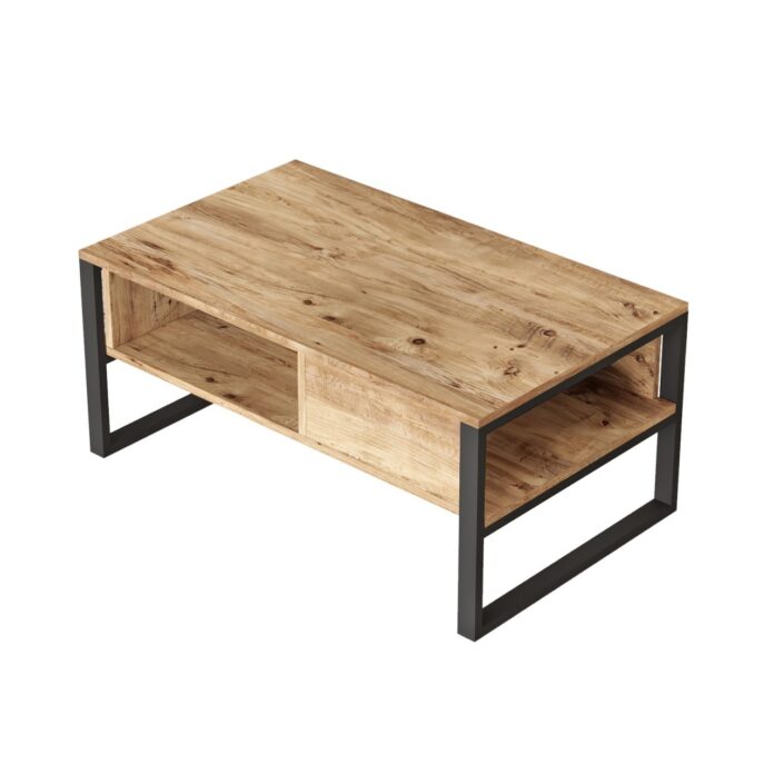 Măsuță de cafea Model Ml34, Stejar miere/Negru Măsuță de cafea Model Ml34, Stejar miere/Negru