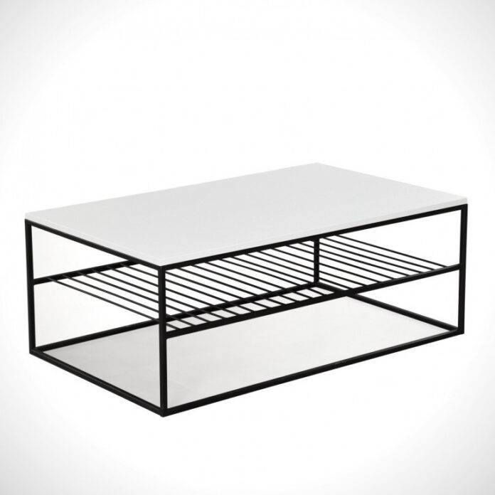 Masuta de Cafea Model Molina, 95x55x43 cm, Alb Masuta de Cafea Model Molina, 95x55x43 cm, Alb