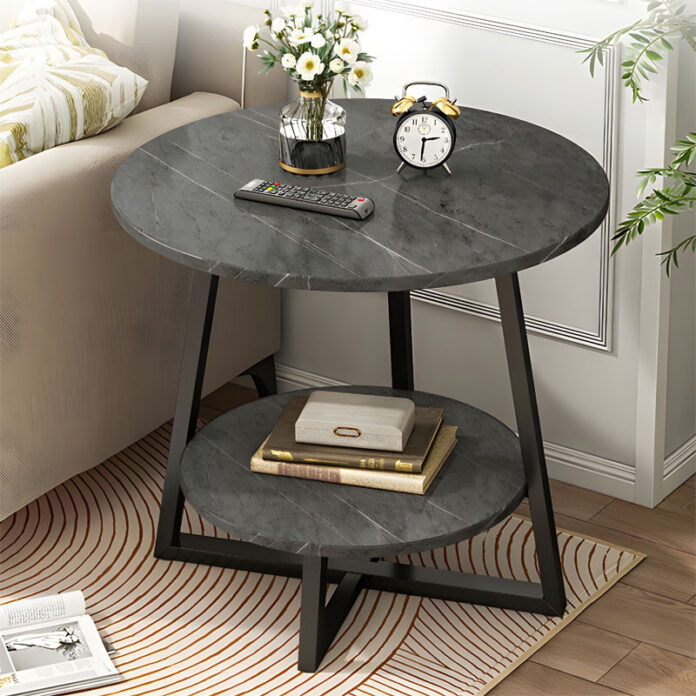 Masuta de Cafea Model Morgan, 60x60x60 cm, Marmura gri inchis Masuta de Cafea Model Morgan, 60x60x60 cm, Marmura gri inchis