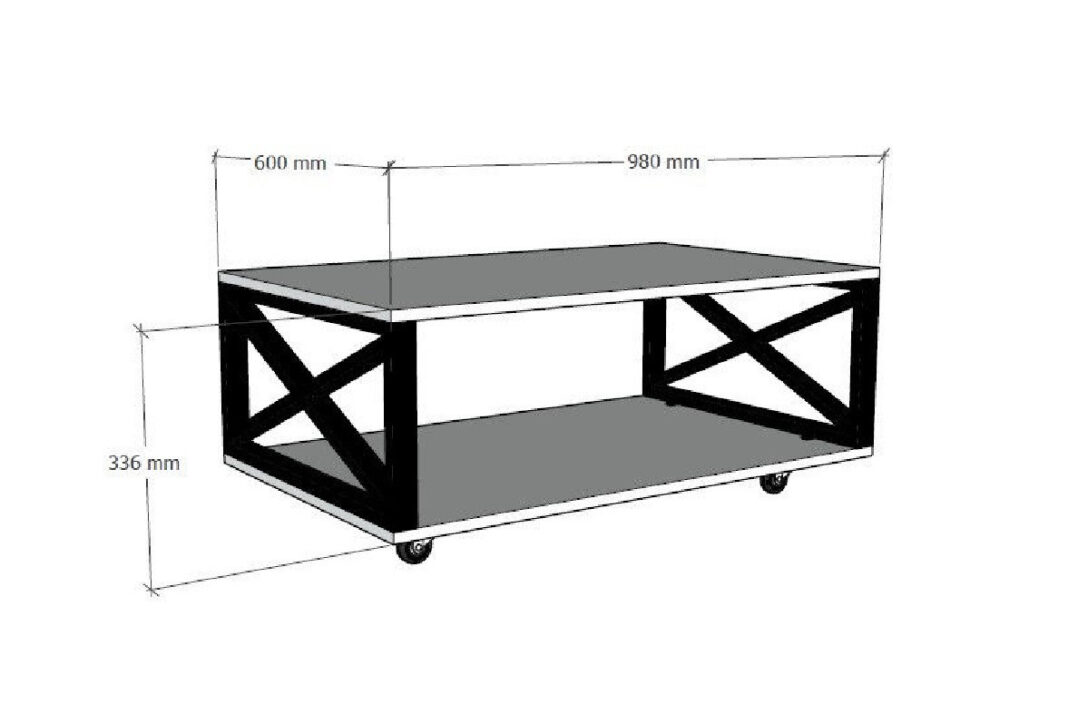 Masuta de Cafea Model Noelle, 98x60x33.6 cm, Stejar/Negru Masuta de Cafea Model Noelle, 98x60x33.6 cm, Stejar/Negru