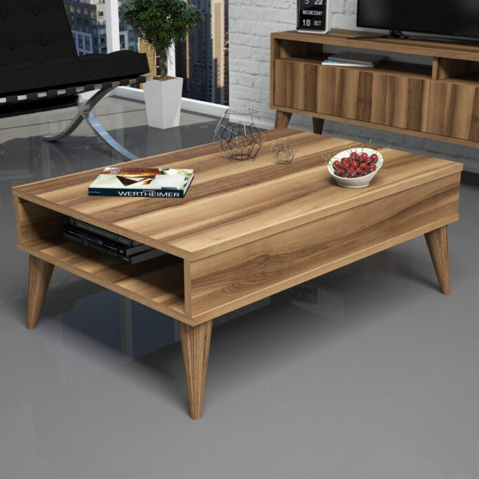 Masuta de Cafea Model Rosas, 90x60x34.6 cm, Nuc Masuta de Cafea Model Rosas, 90x60x34.6 cm, Nuc