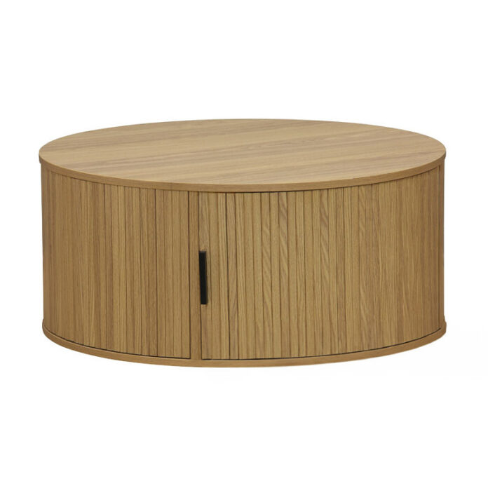 Masuta de Cafea Model Salem, 80x80x35.5 cm, Natural/Negru Masuta de Cafea Model Salem, 80x80x35.5 cm, Natural/Negru