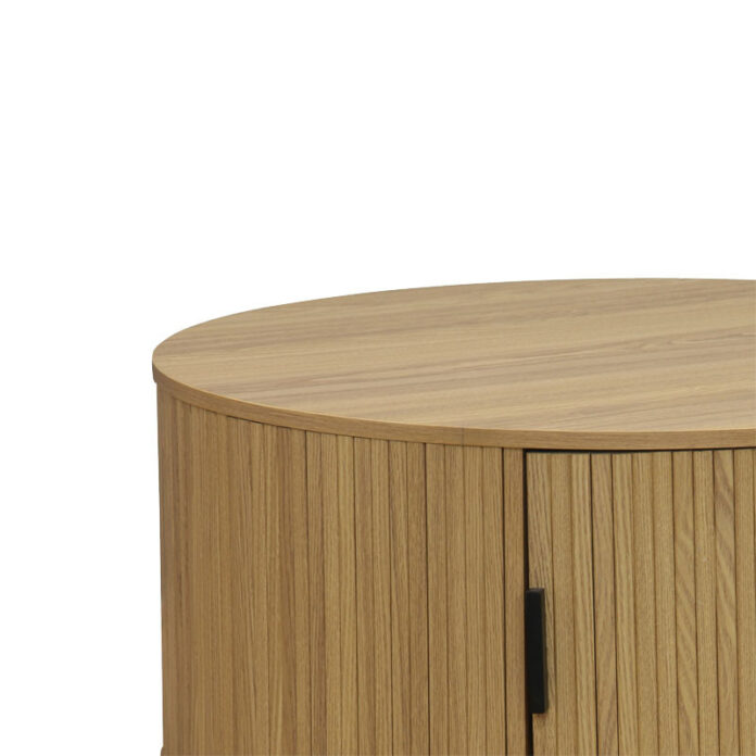 Masuta de Cafea Model Salem, 80x80x35.5 cm, Natural/Negru Masuta de Cafea Model Salem, 80x80x35.5 cm, Natural/Negru