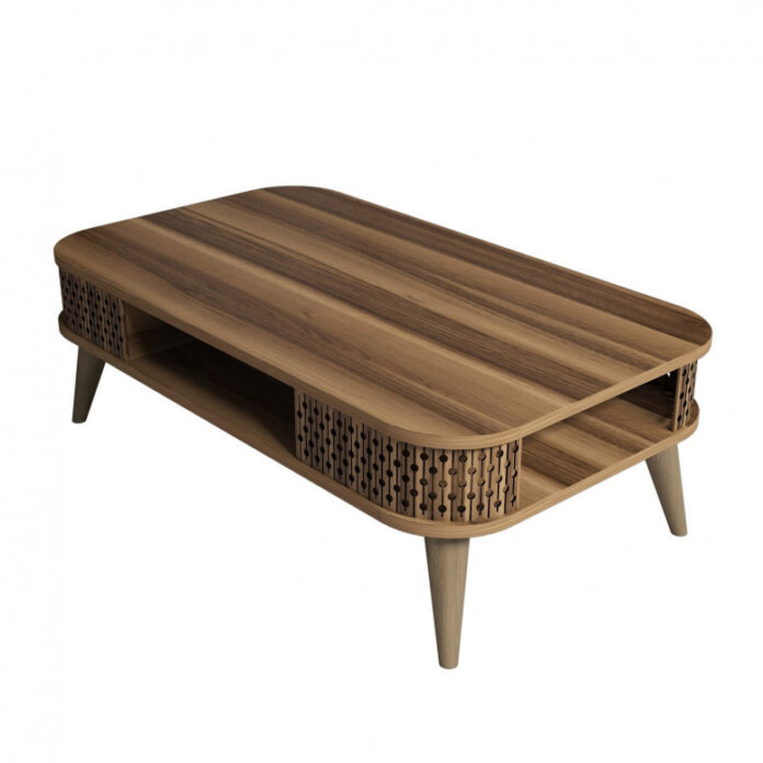 Masuta de Cafea Model Schroeder, 105x60x34.6 cm, Nuc Masuta de Cafea Model Schroeder, 105x60x34.6 cm, Nuc