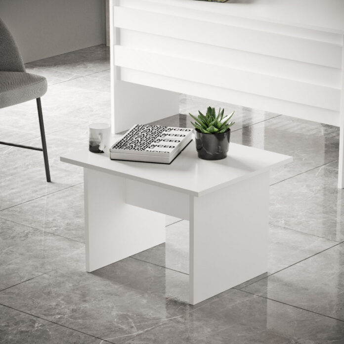 Masuta de Cafea Model Villalobos, 60x50x46.3 cm, Alb Masuta de Cafea Model Villalobos, 60x50x46.3 cm, Alb