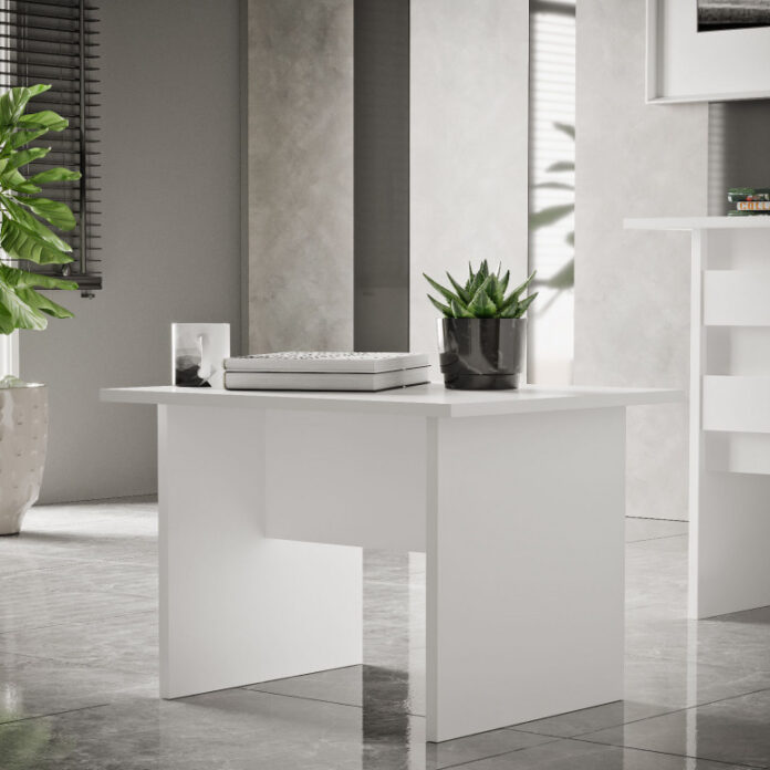 Masuta de Cafea Model Villalobos, 60x50x46.3 cm, Alb Masuta de Cafea Model Villalobos, 60x50x46.3 cm, Alb