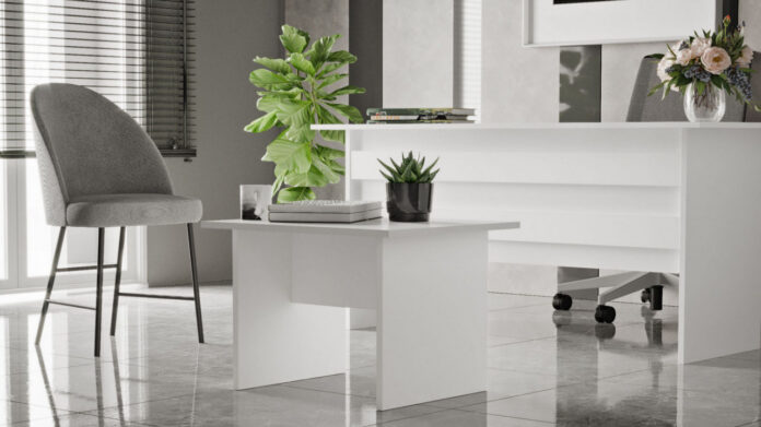 Masuta de Cafea Model Villalobos, 60x50x46.3 cm, Alb Masuta de Cafea Model Villalobos, 60x50x46.3 cm, Alb