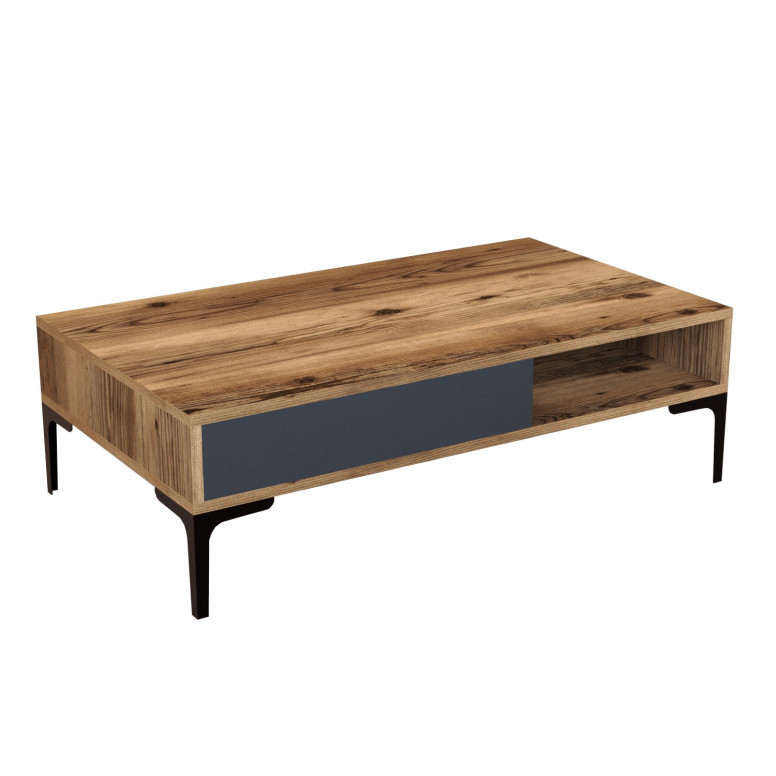 Masuta de Cafea Model Walker, 105x60x32.6 cm, Nuc/Antracit Masuta de Cafea Model Walker, 105x60x32.6 cm, Nuc/Antracit