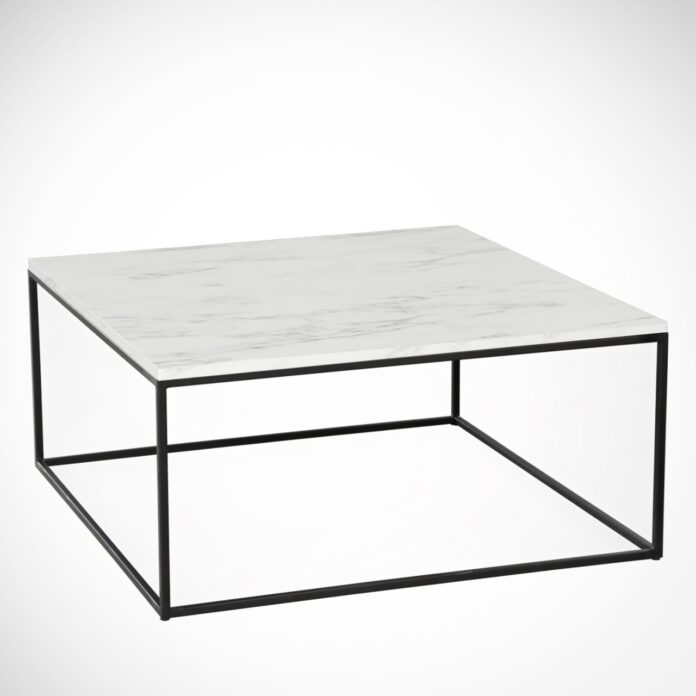 Măsuţă de cafea Poly Alb 75x43x75 cm Măsuţă de cafea Poly Alb 75x43x75 cm