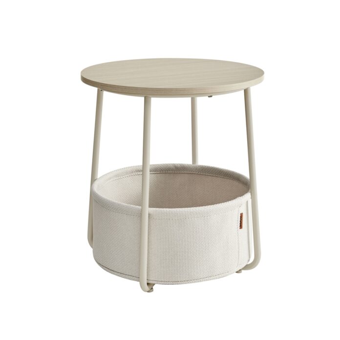 Masuta de cafea Vasagle Alb 45x45x51 cm Masuta de cafea Vasagle Alb 45x45x51 cm