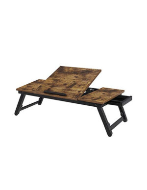 Masuta pentru Laptop Songmics, model Major, 71x23x35 cm, Maro Rustic/Negru Masuta pentru Laptop Songmics, model Major, 71x23x35 cm, Maro Rustic/Negru