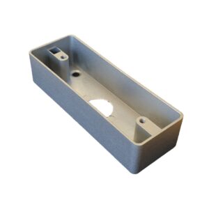 Carcasa montare butoane de iesire MBB-C-CH-AL, aparent, aluminiu, compatibil cu modelele KY si FMB Carcasa montare butoane de iesire MBB-C-CH-AL, aparent, aluminiu, compatibil cu modelele KY si FMB
