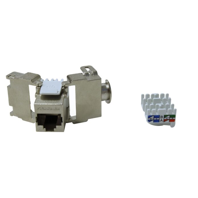 Modul RJ45 ecranat SCHRACK TOOLLESS LINE HSEMRJ6GWS, aliaj zinc, clasa E, Cat.6 Modul RJ45 ecranat SCHRACK TOOLLESS LINE HSEMRJ6GWS, aliaj zinc, clasa E, Cat.6