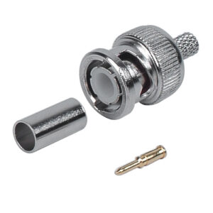 Mufa BNC cu sertizare pentru cablu coaxial RG59 Mufa BNC cu sertizare pentru cablu coaxial RG59