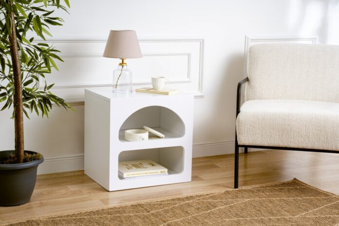 Noptiera Lorin Alb 50x50x38 cm Noptiera Lorin Alb 50x50x38 cm