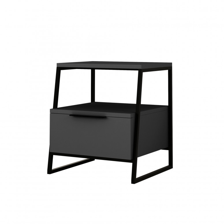 Noptiera Model Roberson, Antracit, 45x40x50cm Noptiera Model Roberson, Antracit, 45x40x50cm