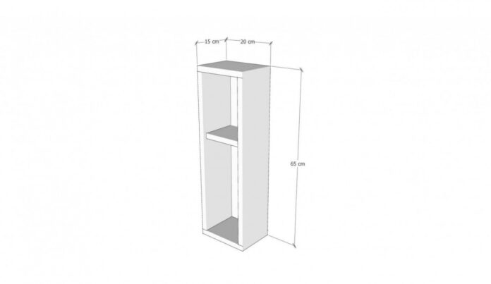 Noptiera Model Sandoval, Pin, 20x15x65cm Noptiera Model Sandoval, Pin, 20x15x65cm
