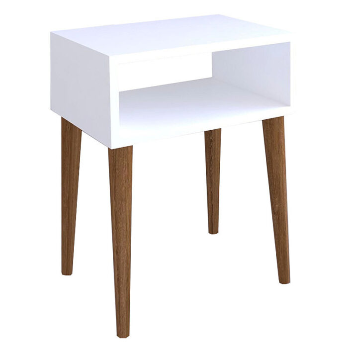 Noptiera Model Tyler, Nuc/Alb, 45x30x60cm Noptiera Model Tyler, Nuc/Alb, 45x30x60cm