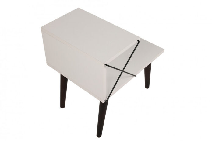 Noptiera Model Vance, Alb, 50x40x55cm Noptiera Model Vance, Alb, 50x40x55cm