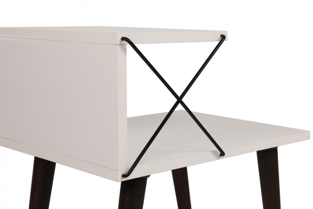 Noptiera Model Vance, Alb, 50x40x55cm Noptiera Model Vance, Alb, 50x40x55cm