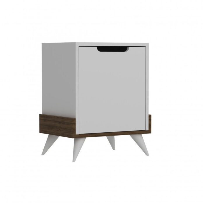 Noptiera Model Winters, Alb/Maro, 48.6x35x60cm Noptiera Model Winters, Alb/Maro, 48.6x35x60cm