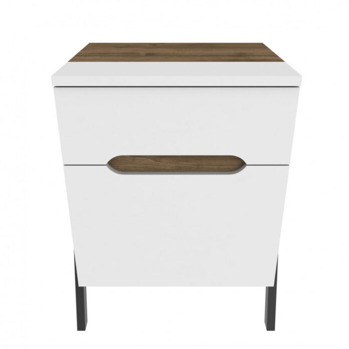 Noptiera Model Wong, Nuc/Alb, 45x38x63.5cm Noptiera Model Wong, Nuc/Alb, 45x38x63.5cm