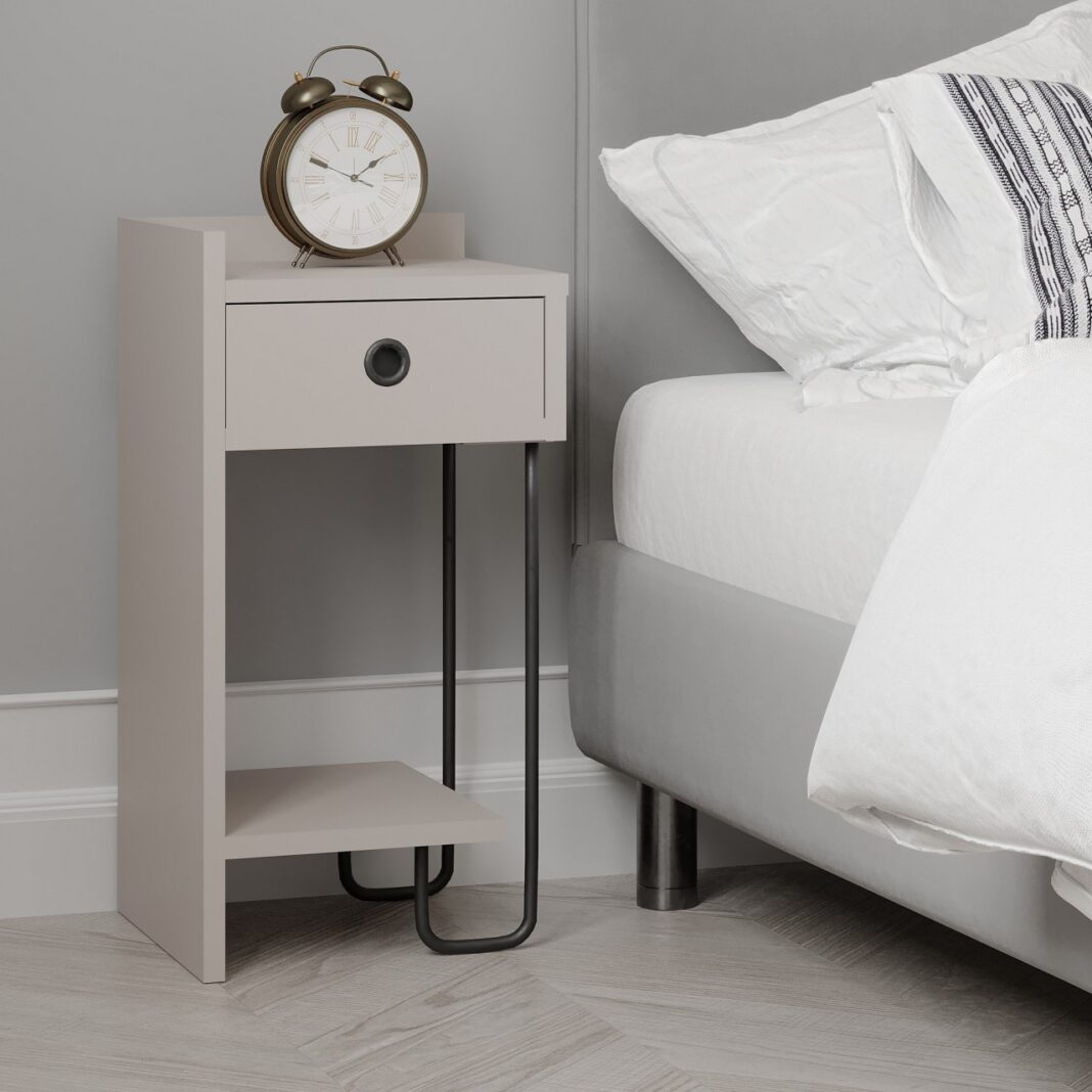 Noptiera Sirius Mocha deschis 32x61x30 cm Noptiera Sirius Mocha deschis 32x61x30 cm