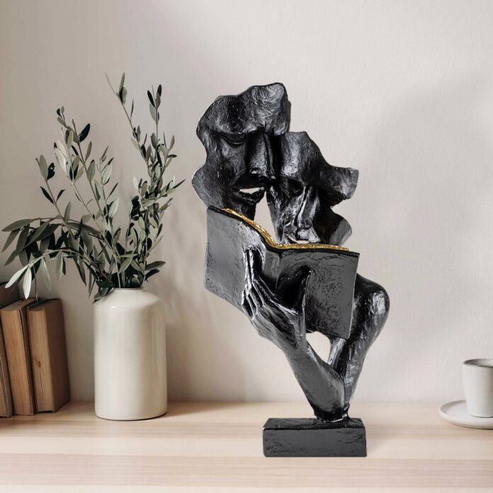 Obiect decorativ Lecteur Negru 20x36x15 cm Obiect decorativ Lecteur Negru 20x36x15 cm