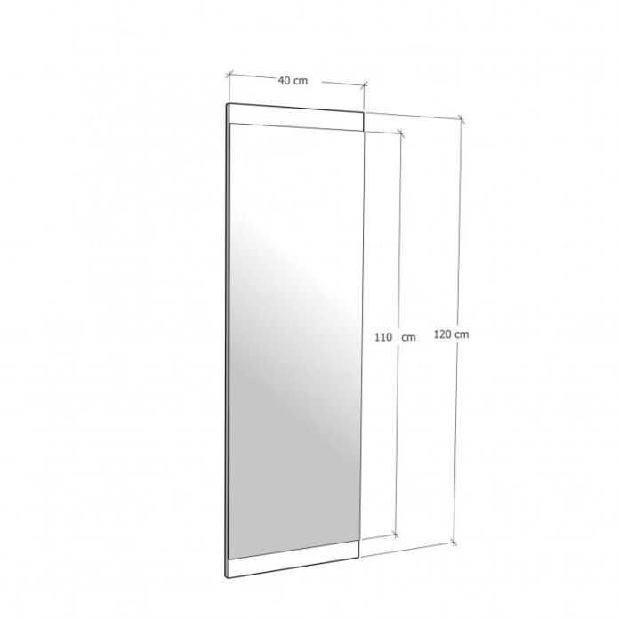 Oglinda BoyAynasıDekoratifBasic40x120cm Alb Oglinda BoyAynasıDekoratifBasic40x120cm Alb