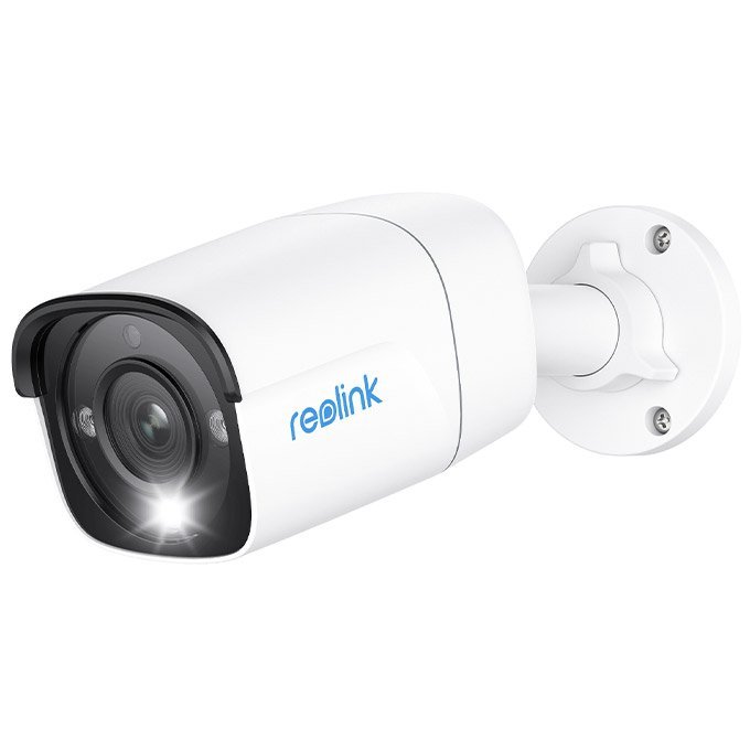 Camera de supraveghere IP exterior Reolink RLC-1212A P340, 12 MP, lumina alba / IR 30 m, 2.8 mm, microfon, difuzor, slot card, PoE